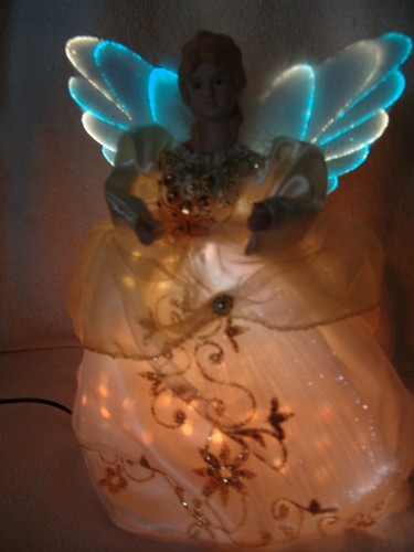 Fiber optic angel x - optic, x-mas